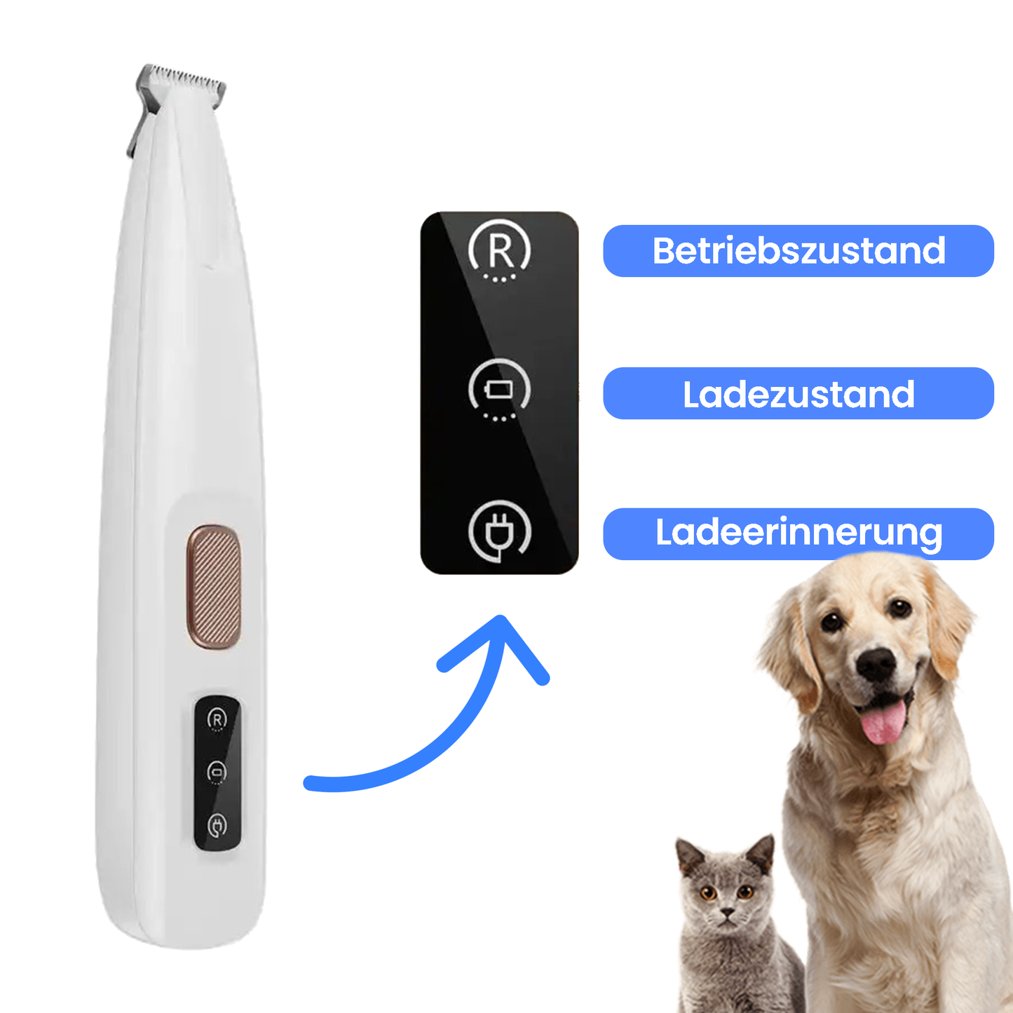 Fellnasenstube™ Pfotentrimmer für Hunde & Katzen