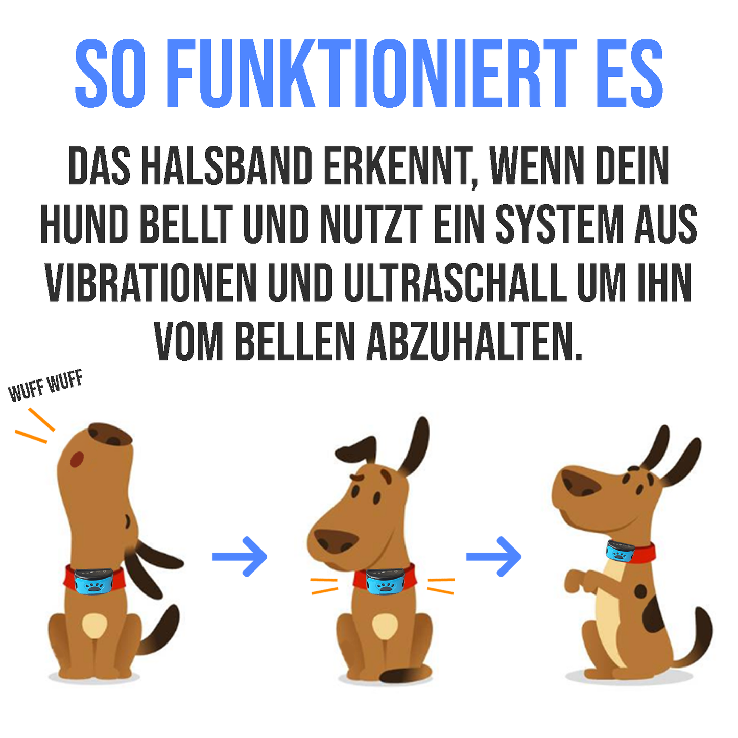 Tierfreundliches Anti-Bell Halsband