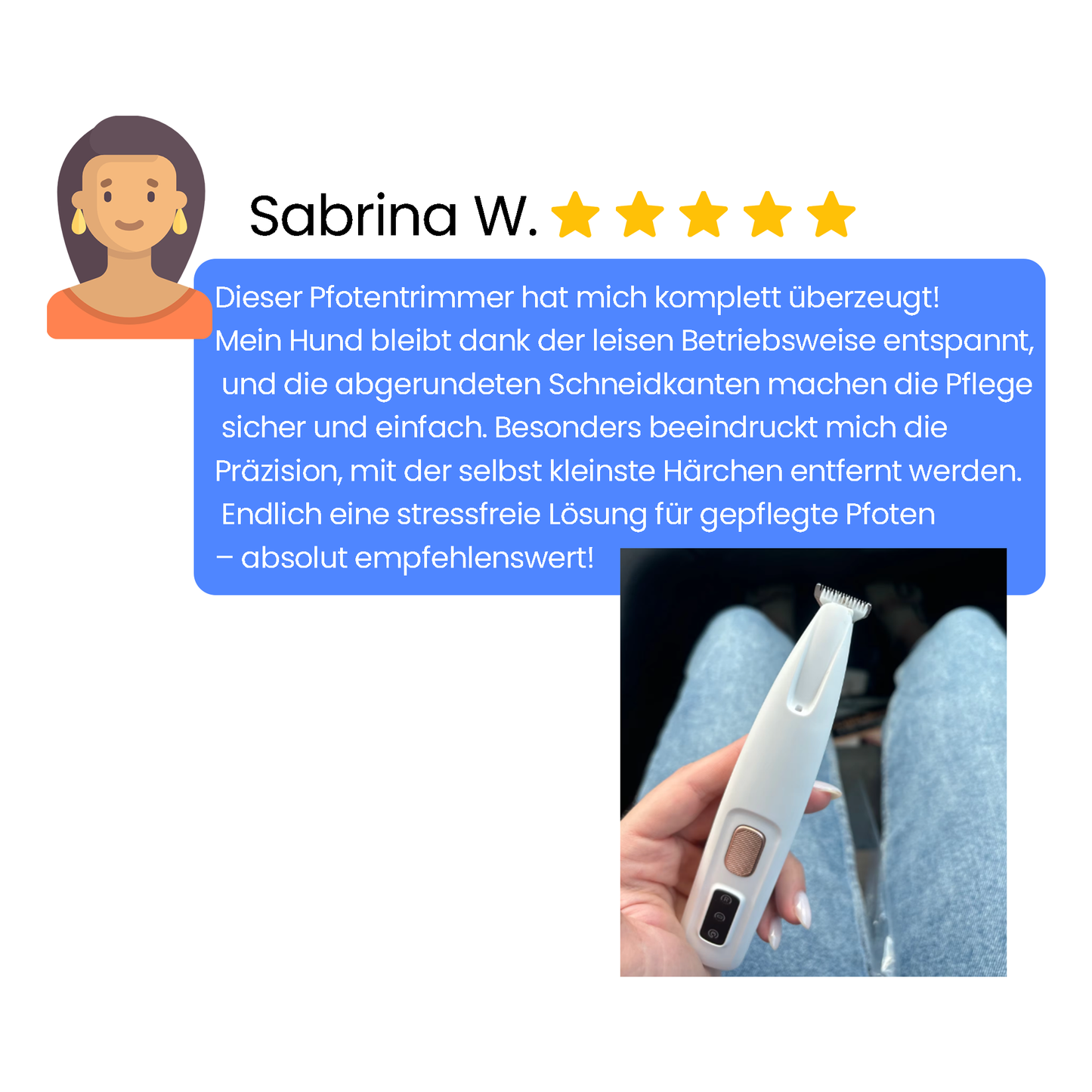 Fellnasenstube™ Pfotentrimmer für Hunde & Katzen