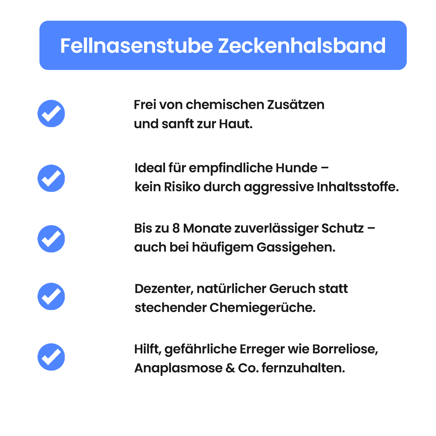 Fellnasenstube™ Floh- & Zeckenhalsband