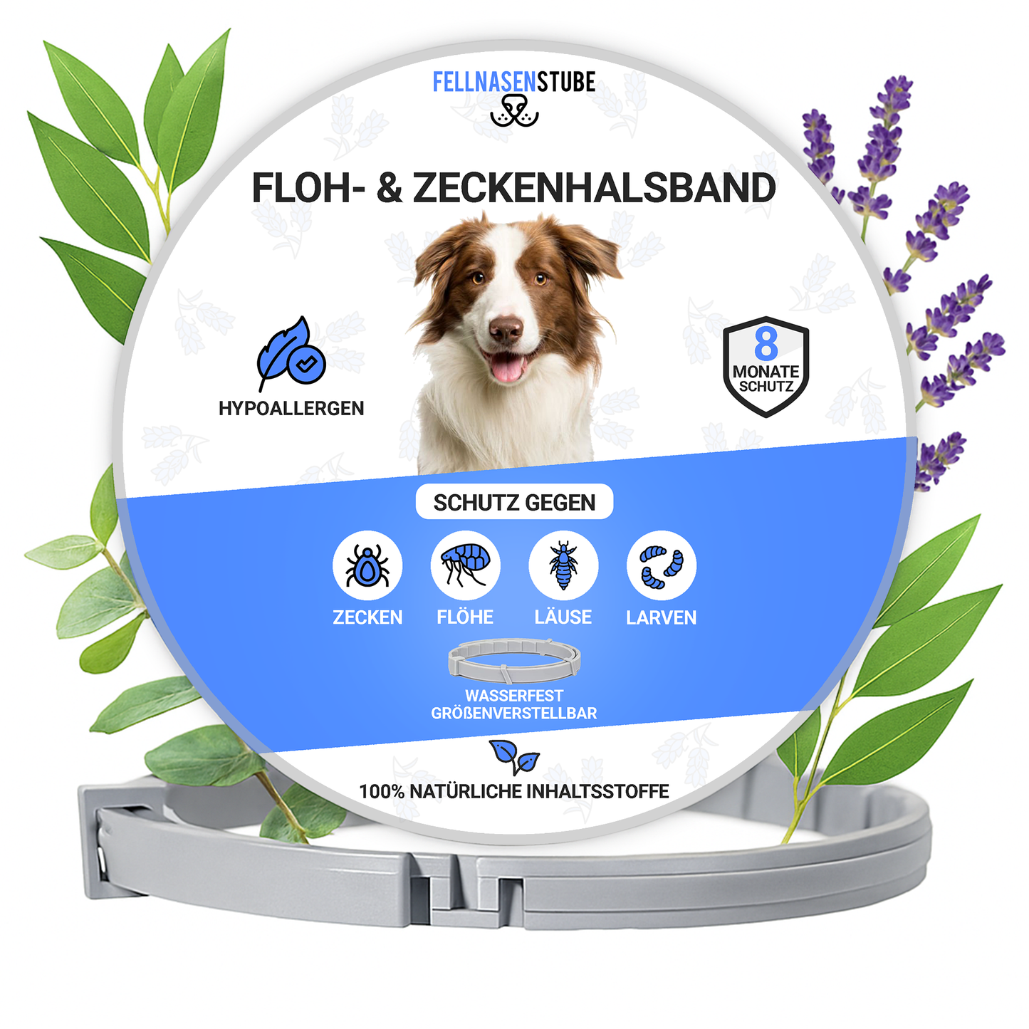 Fellnasenstube™ Floh- & Zeckenhalsband
