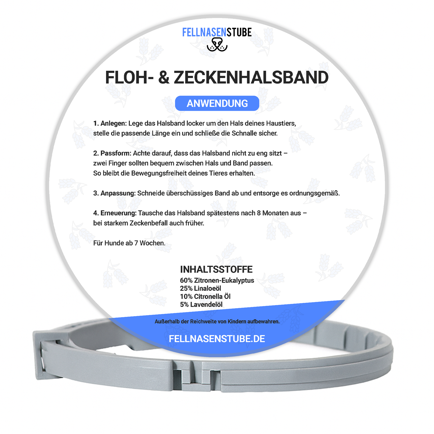 Fellnasenstube™ Floh- & Zeckenhalsband