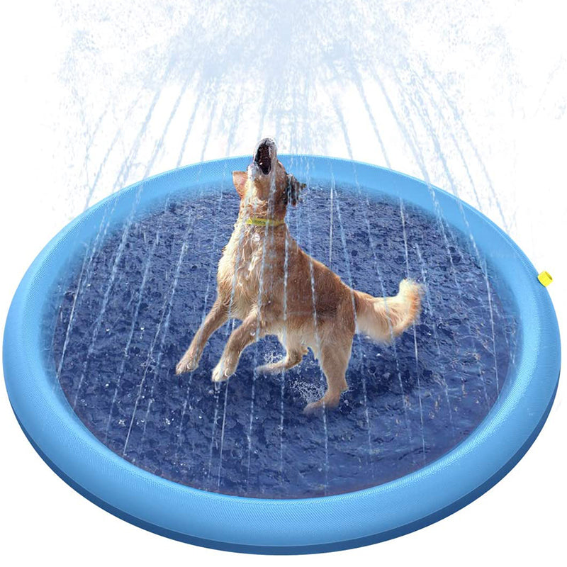 Planschbecken für Hunde mit Wassersprinkler