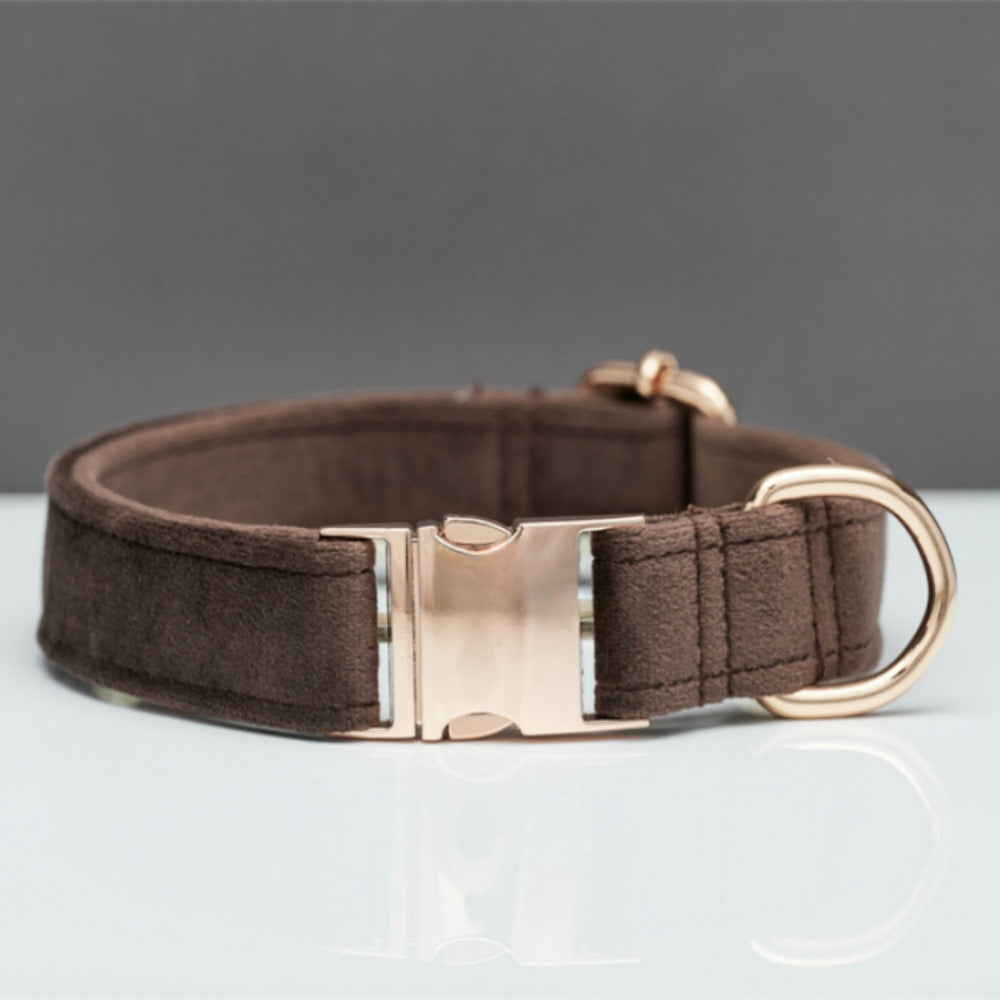 Premium Halsband mit Name & Telefonnummer aus Samt
