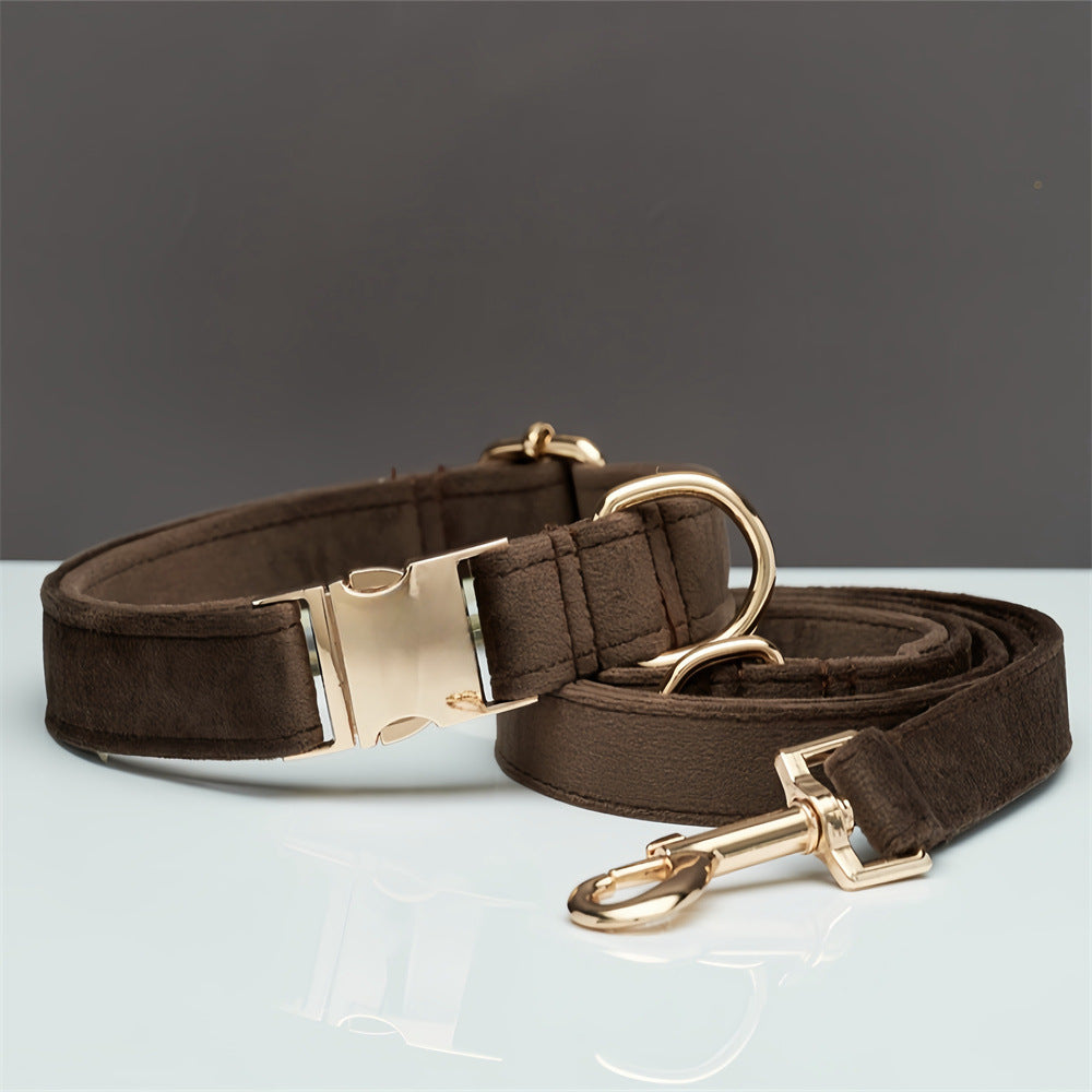Premium Halsband mit Name & Telefonnummer aus Samt