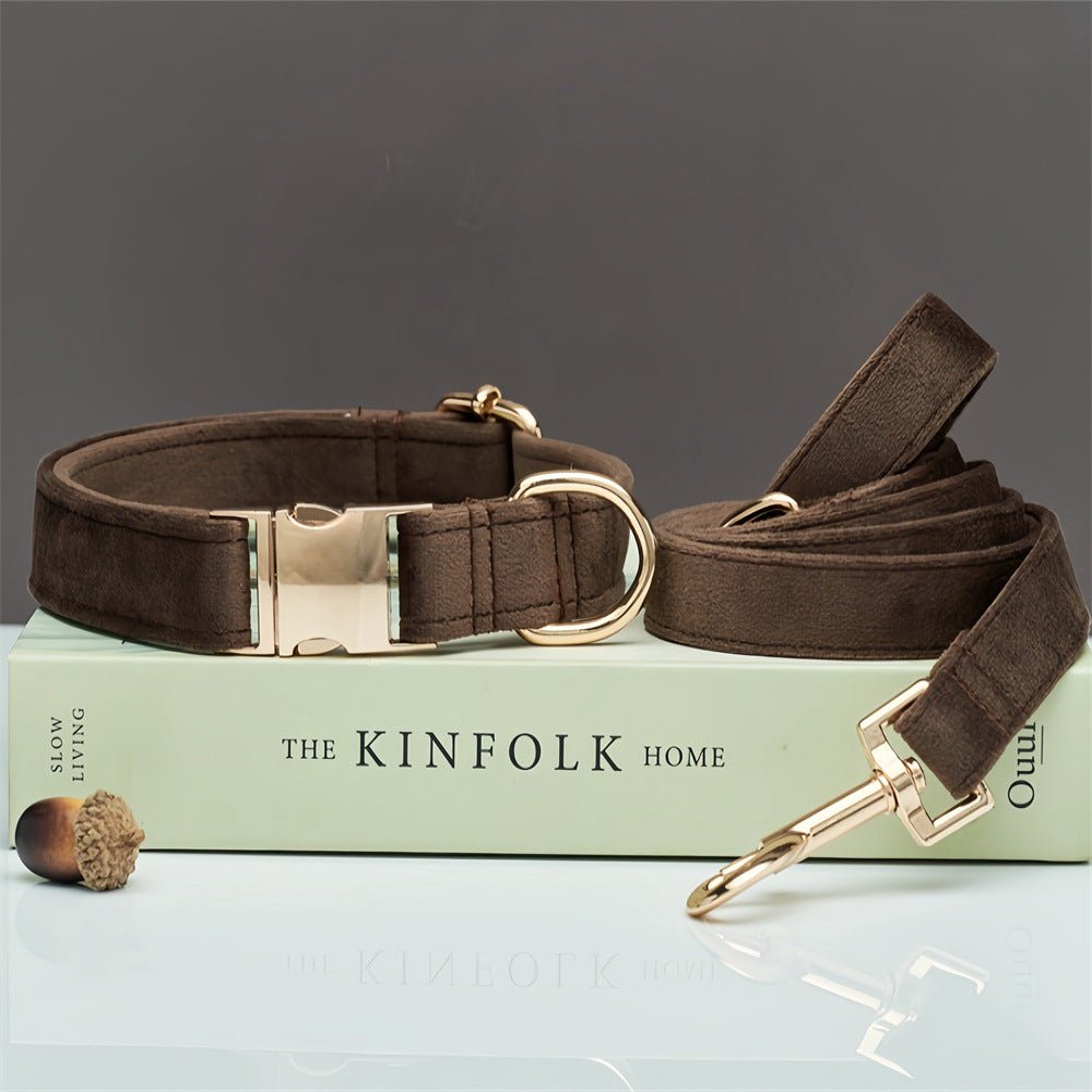 Premium Halsband mit Name & Telefonnummer aus Samt