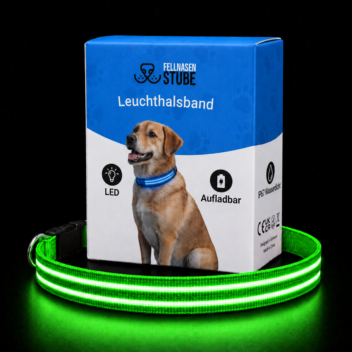 LED Leuchthalsband für Hunde | Fellnasenstube®