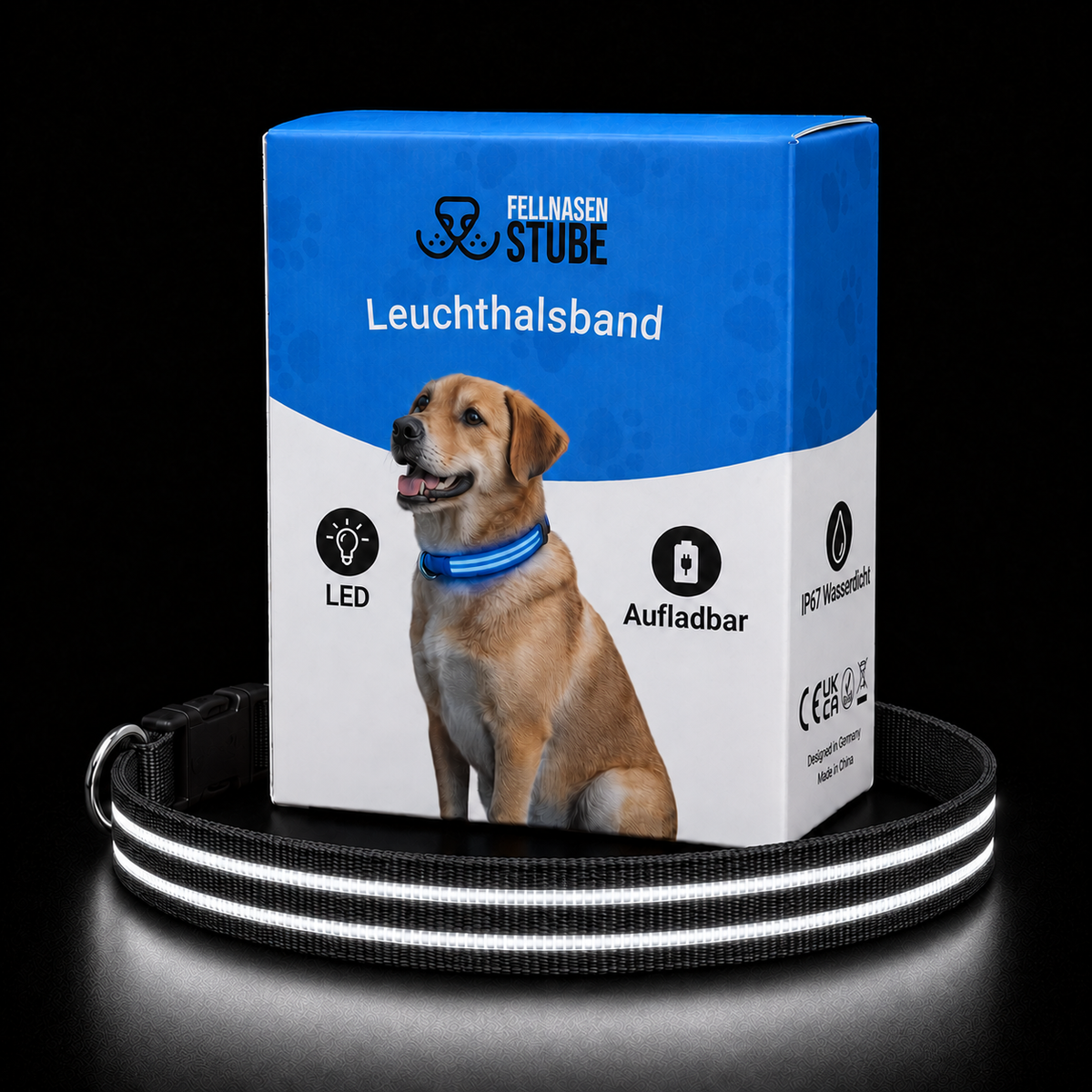 LED Leuchthalsband für Hunde | Fellnasenstube®