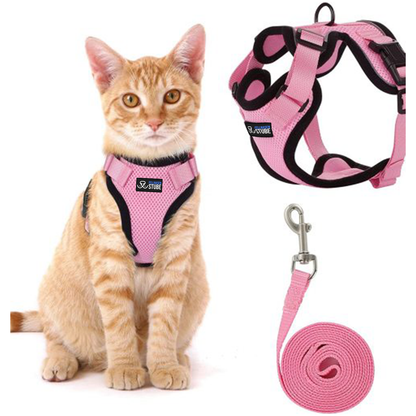 SafeCat™ Katzengeschirr atmungsaktiv mit Leine