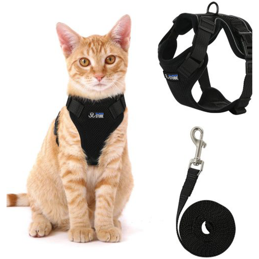 SafeCat™ Katzengeschirr atmungsaktiv mit Leine