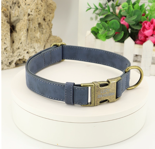 Personalisiertes Halsband aus Kunstleder