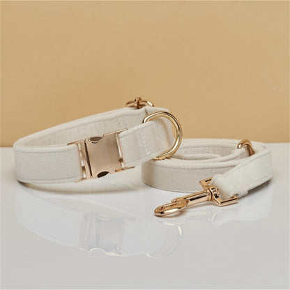 Premium Halsband mit Name & Telefonnummer aus Samt