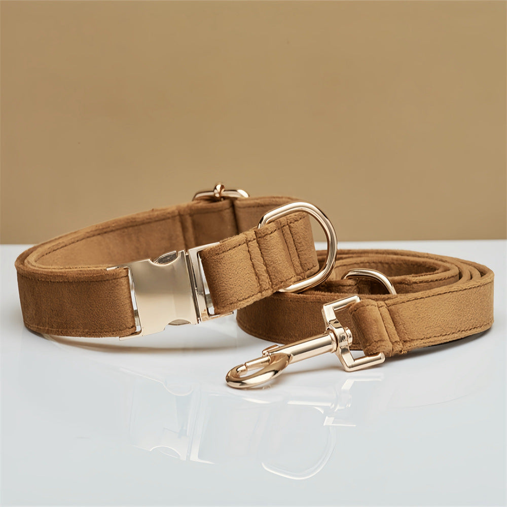 Premium Halsband mit Name & Telefonnummer aus Samt