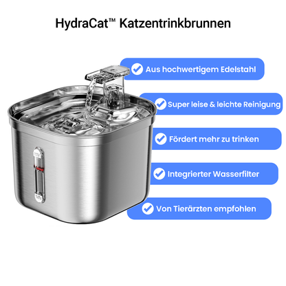 HydraCat™ Katzentrinkbrunnen aus Edelstahl