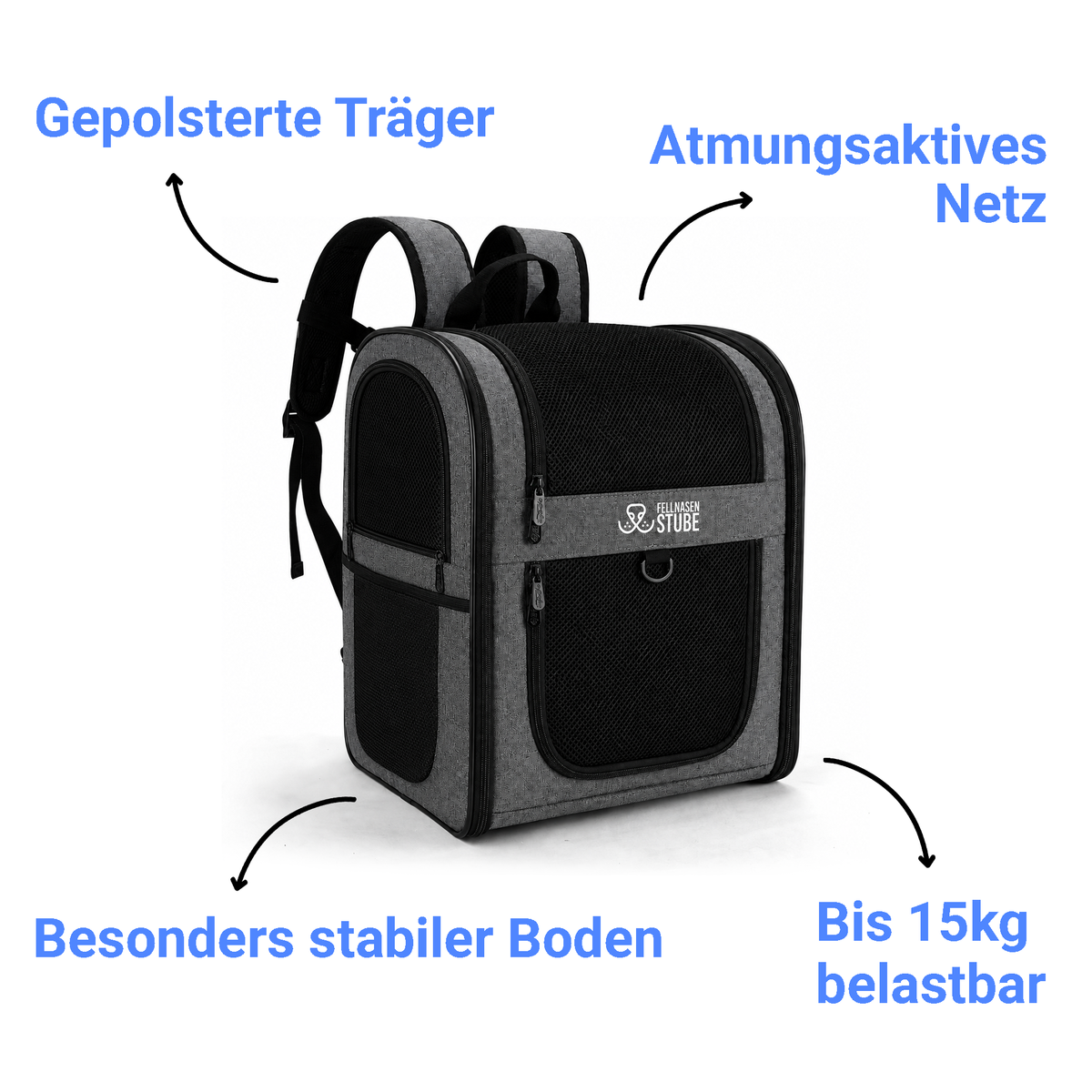 Fellnasenstube® Hunderucksack - Besonders Stabil & Bequem