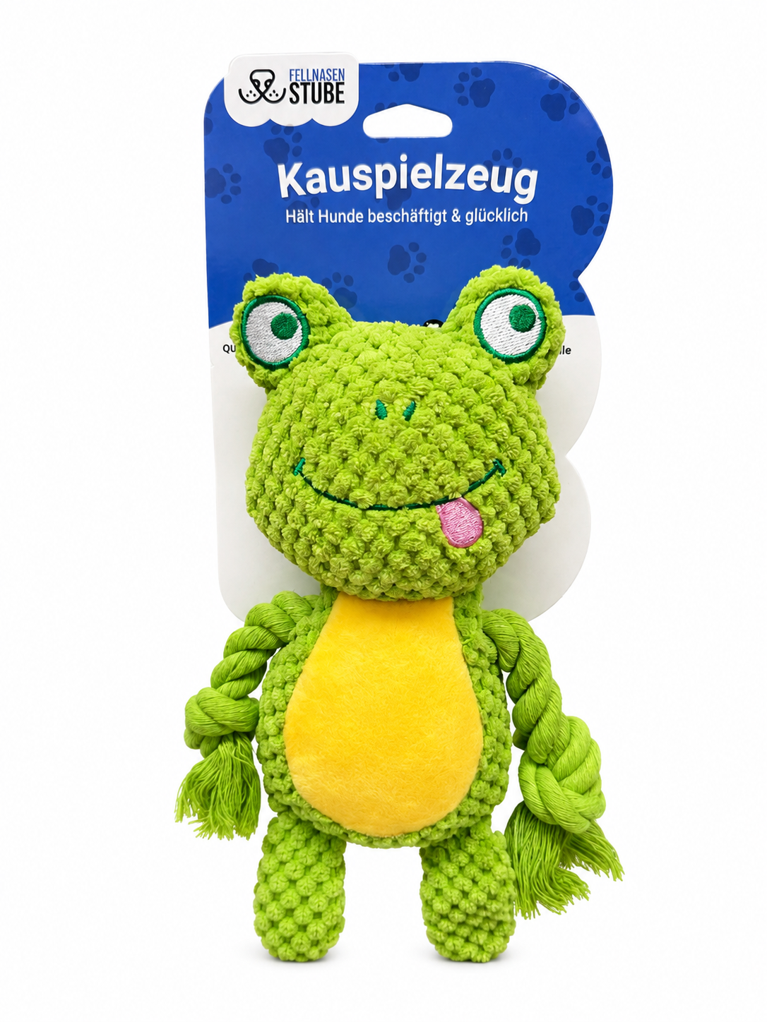 Robustes Kau- & Zerrspielzeug mit Seil & Quietschi