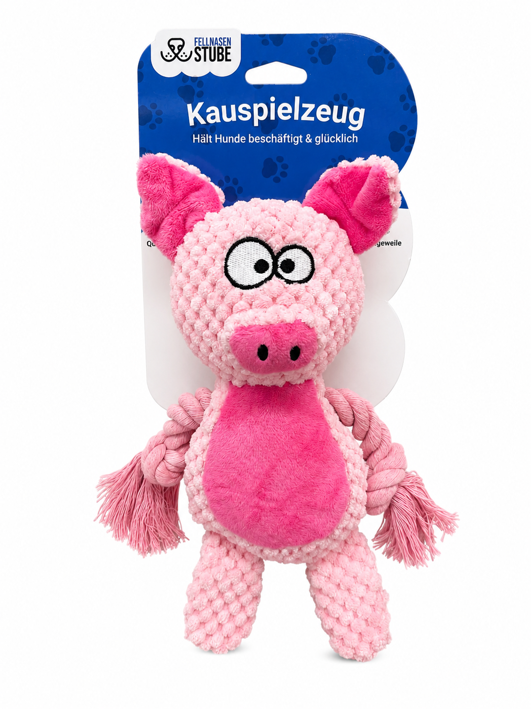 Robustes Kau- & Zerrspielzeug mit Seil & Quietschi