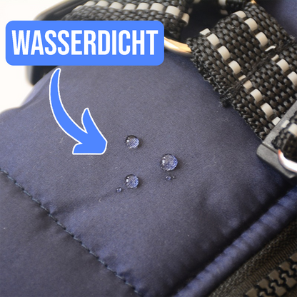 Wasserdichter Hundemantel mit integriertem Geschirr