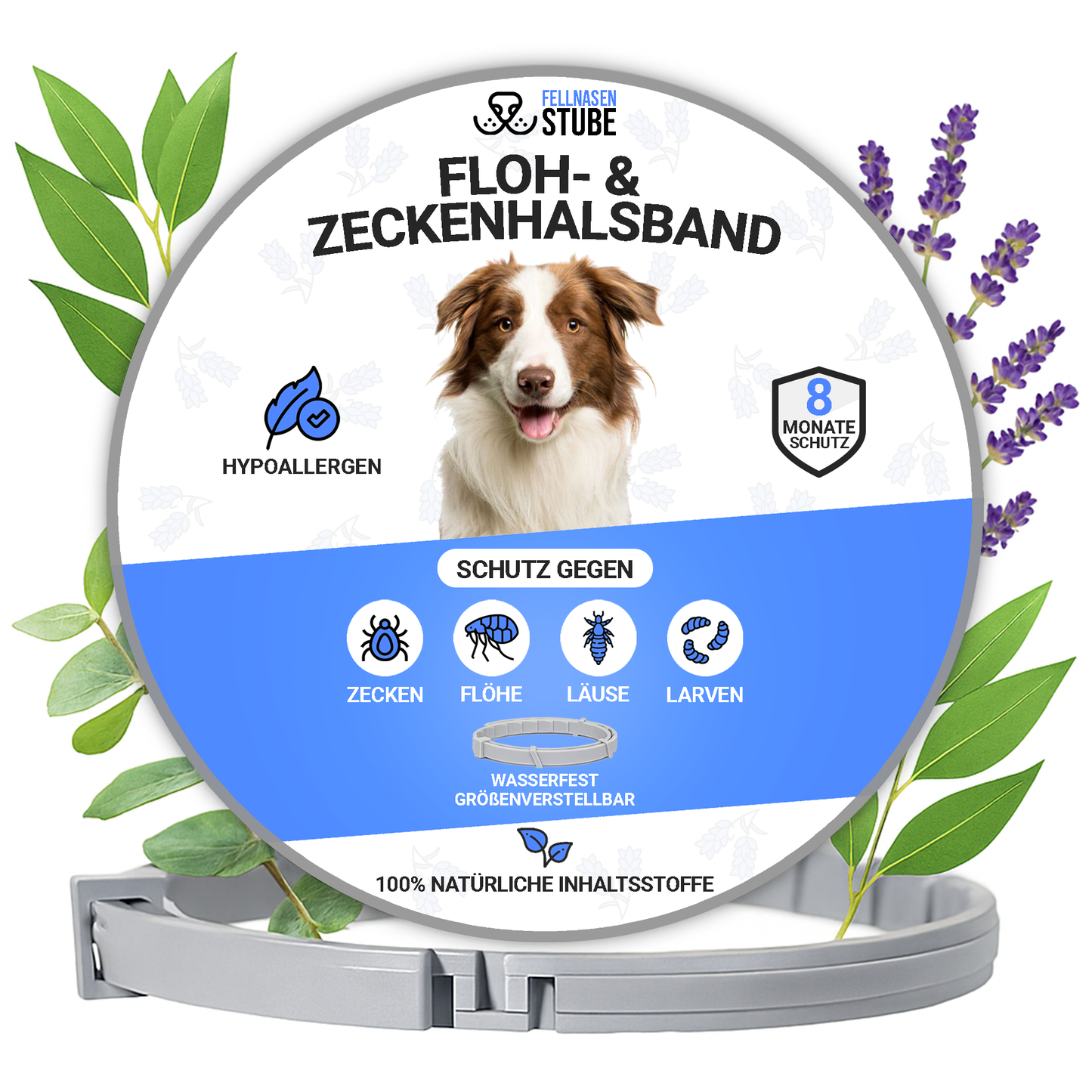 Fellnasenstube® Floh- & Zeckenhalsband